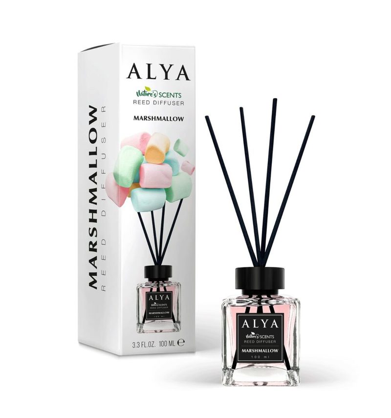 ALYA nature's scents αρωματικό χώρου με στικ marshmallow 100ml – Αρωματικά Χώρου