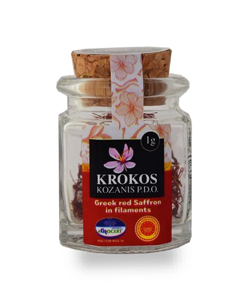 ΚΡΟΚΟΣ ΚΟΖΑΝΗΣ ποπ νηματίδια βαζάκι 1gr – Krokos Kozanis – Μπαχαρικά και Μυρωδικά
