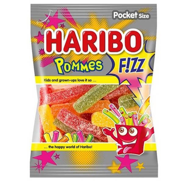 HARIBO ζελεδάκια pommes fizz 80gr – Καραμέλες, Γλειφιτζούρια και Τσίχλες
