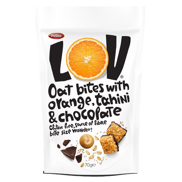 PELLITO μπουκιές lov oat με πορτοκάλι, ταχίνι και σοκολάτα 70gr – Δημητριακά