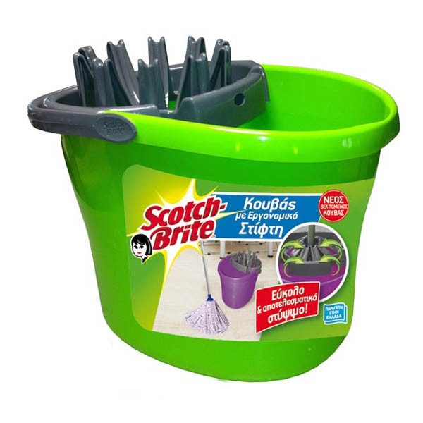 SCOTCH-BRITE κουβάς με στίφτη 15lt – Κουβάδες