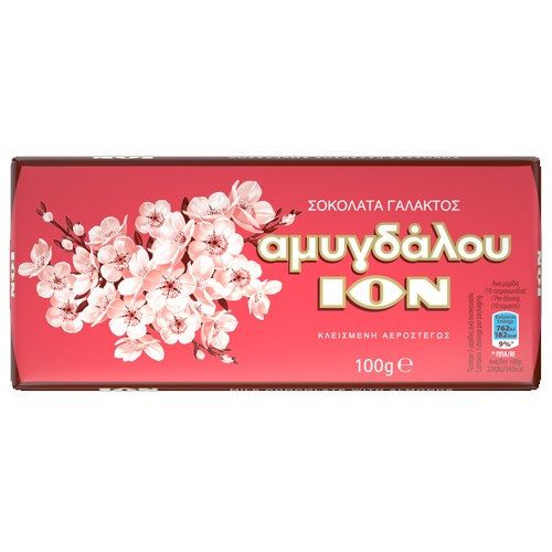 ΙΟΝ σοκολάτα αμυγδάλου 100gr – Σοκολάτες