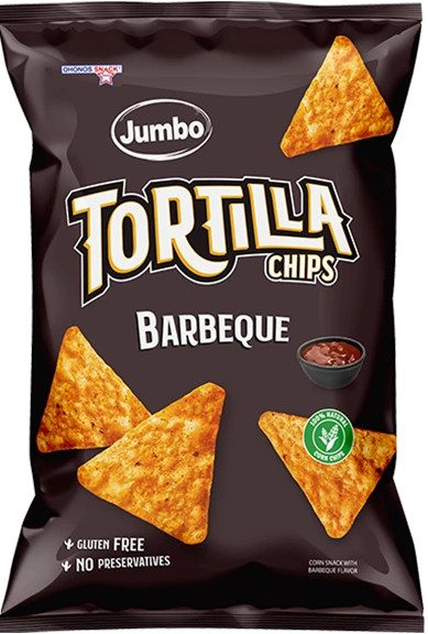 OHONOS SNACKS Tortilla chips πατατάκια με γεύση barbecue 100gr