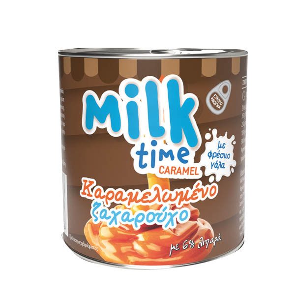 MILK TIME ζαχαρούχο γάλα καραμελωμένο 6% 397gr – Γάλατα και Φυτικά Ροφήματα