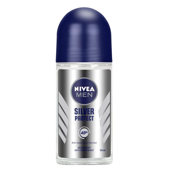 NIVEA αποσμητικό σώματος roll-on men silver protect 50ml – Αποσμητικά