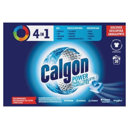 CALGON αποσκληρυντικό πλυντηρίου ρούχων σε ταμπλέτες 6τεμ – Ενισχυτικά Πλύσης