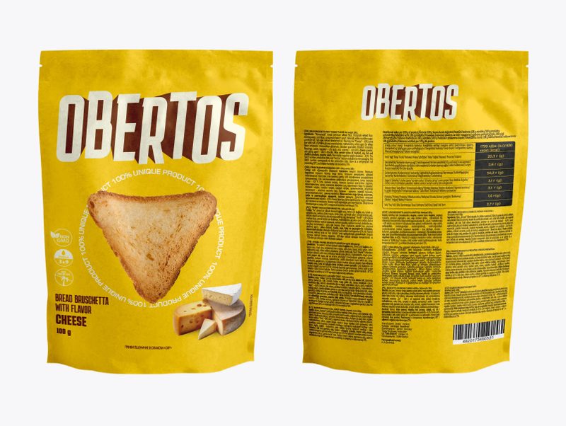 OBERTOS σνακ με γεύση τυριού 100gr – Αλμυρά Snacks