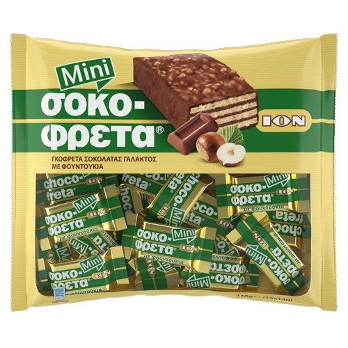 ΙΟΝ σοκοφρετάκια φουντουκιού mini 210gr – Σοκολάτες