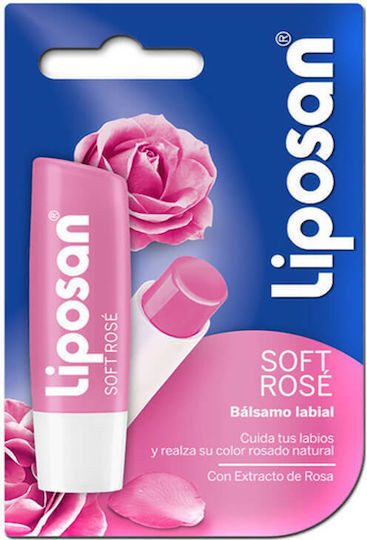 LIPOSAN blister ενυδατικό χειλιών soft rose 4,8gr – Lip Care