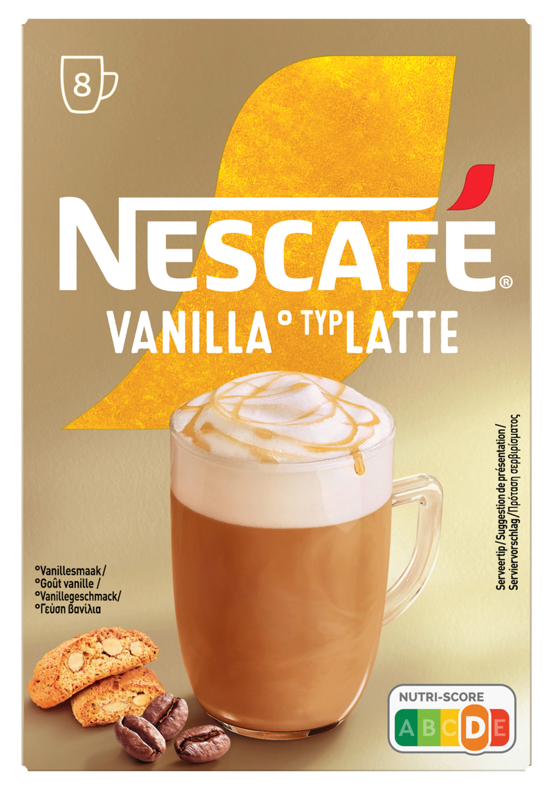 NESCAFE gold στιγμιαίος καφές σε sticks vanilla latte 8x17gr – Καφέδες