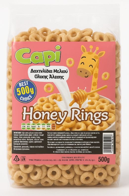 CAPI δημητριακά honey rings 500gr