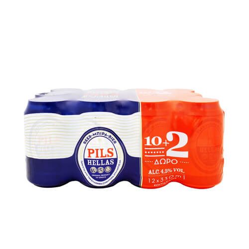 PILS Hellas μπύρα κουτί 12x330ml – Έζα – Μπύρες