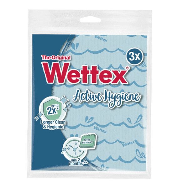 WETTEX σπογγοπετσέτα active hygiene No1 3τεμ – Πανάκια Καθαρισμού