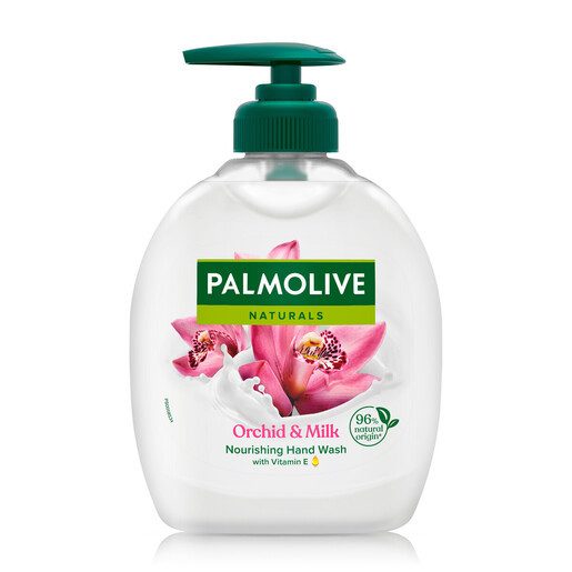 PALMOLIVE κρεμοσάπουνο γάλα και ορχιδέα με αντλία 300ml – Προϊόντα Καθαρισμού Σώματος