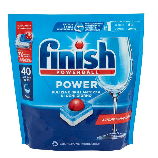 FINISH ταμπλέτες πλυντηρίου πιάτων powerball classic 40τεμ – Απορρυπαντικά Πλυντηρίου Πιάτων