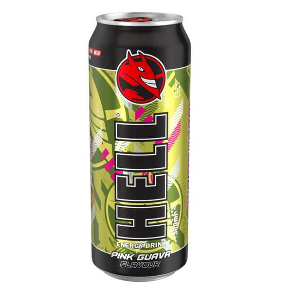HELL ενεργειακό ποτό Pink Guava 500ml – Αναψυκτικά