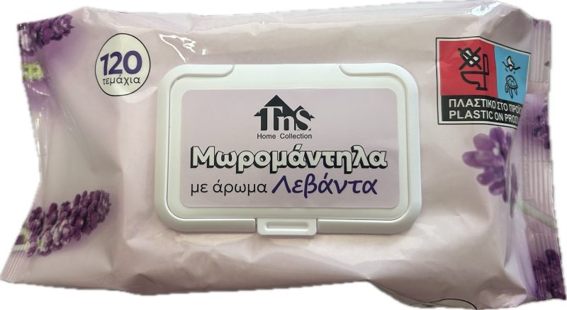 TNS μωρομάντηλα με άρωμα λεβάντα 120τεμ