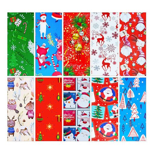 Χαρτί περιτυλίγματος xmas happy 70x200cm – MrPanda – Συσκευασίες Δώρων