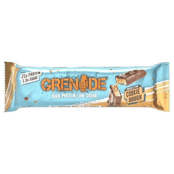 GRENADE μπάρα πρωτεϊνης cookie dough 65gr – Μπάρες Πρωτεΐνης