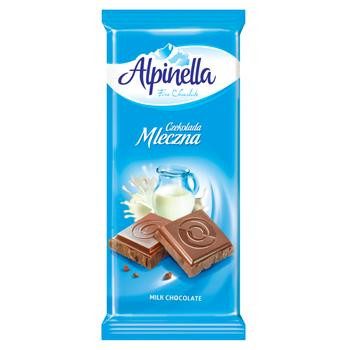 ALPINELLA σοκολάτα γάλακτος 90gr – Σοκολάτες