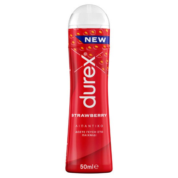 DUREX λιπαντικό με άρωμα φράουλας 50ml – Λιπαντικά για Sex
