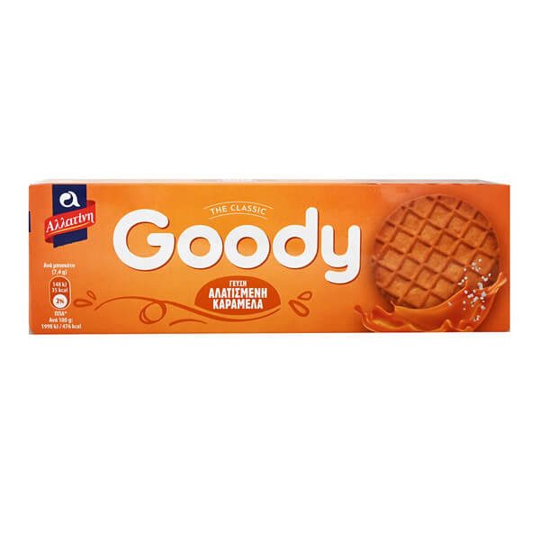 ΑΛΛΑΤΙΝΗ μπισκότα goody με αλατισμένη καραμέλα 185gr – Αλλατίνη