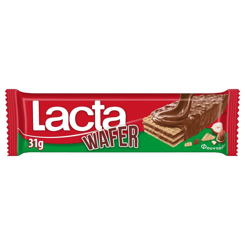 LACTA wafer γκοφρέτα με φουντούκι 31gr – Σοκολάτες