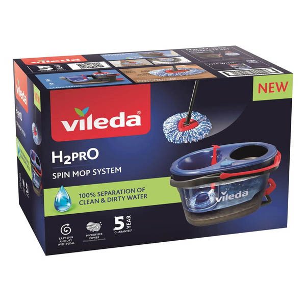 VILEDA σετ σφουγγαρίσματος h2pro spin – Είδη για Σκούπισμα και Σφουγγάρισμα