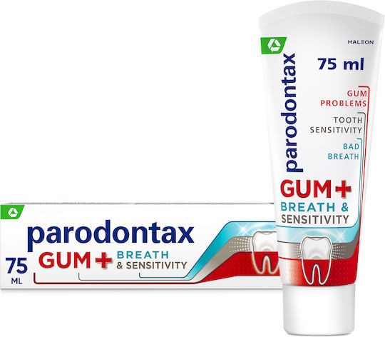 PARODONTAX οδοντόκρεμα gum breath και sensitivity 75ml – Οδοντόκρεμες
