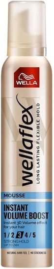 WELLAFLEX αφρός μαλλιών instant volume boost No3 200ml – Αφροί Μαλλιών