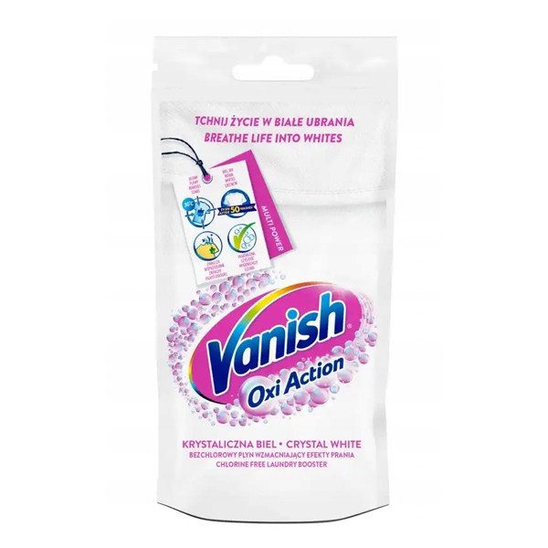VANISH ενισχυτικό πλύσης oxi action υγρό λευκό 100ml – Ενισχυτικά Πλύσης