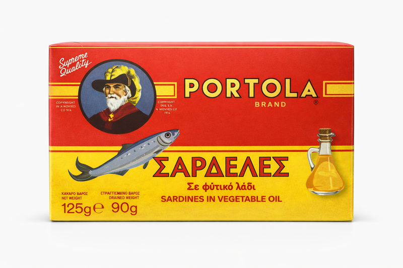 PORTOLA σαρδέλες σε σογιέλαιο 125gr – Τρόφιμα Μακράς Συντήρησης