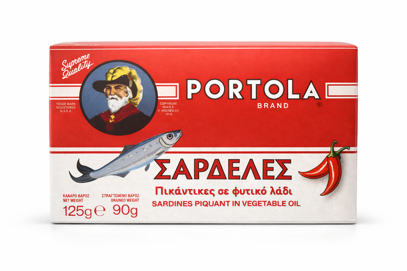 PORTOLA σαρδέλες πικάντικες 125gr – Τρόφιμα Μακράς Συντήρησης