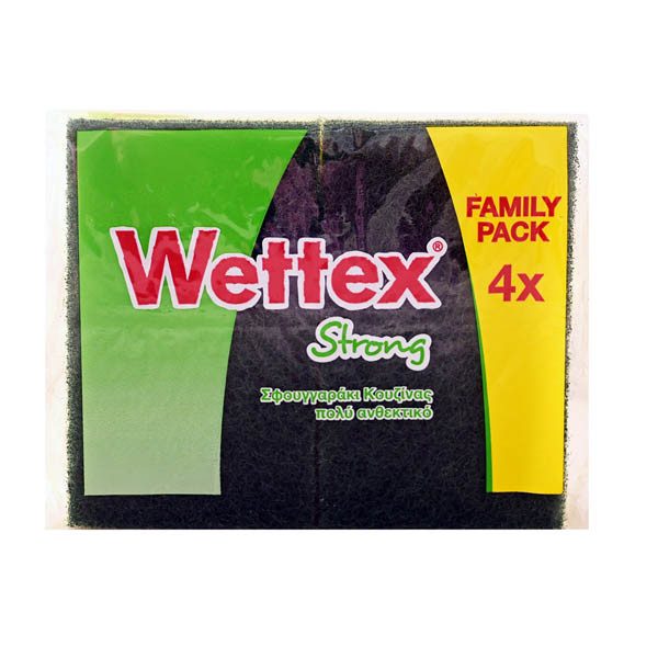 WETTEX σφουγγαράκι κουζίνας 4τεμ – Σφουγγάρια Κουζίνας