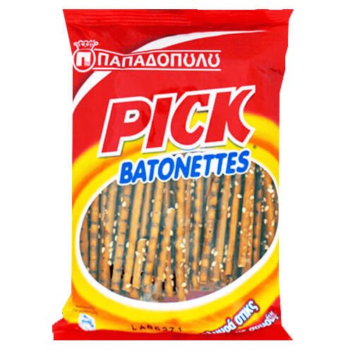 ΠΑΠΑΔΟΠΟΥΛΟΥ κράκερ pick batonettes 45gr – Παπαδοπούλου – Αλμυρά Snacks