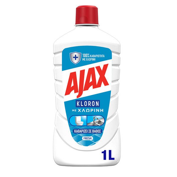 AJAX Kloron υγρό καθαριστικό γενικής χρήσης fresh 1lt – Καθαριστικά Επιφανειών