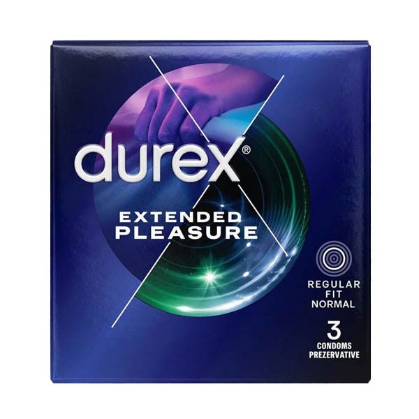 DUREX προφυλακτικά extended pleasure 3τεμ