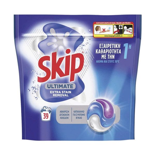 SKIP ταμπλέτες πλυντηρίου ρούχων active clean 38τεμ – Απορρυπαντικά Ρούχων