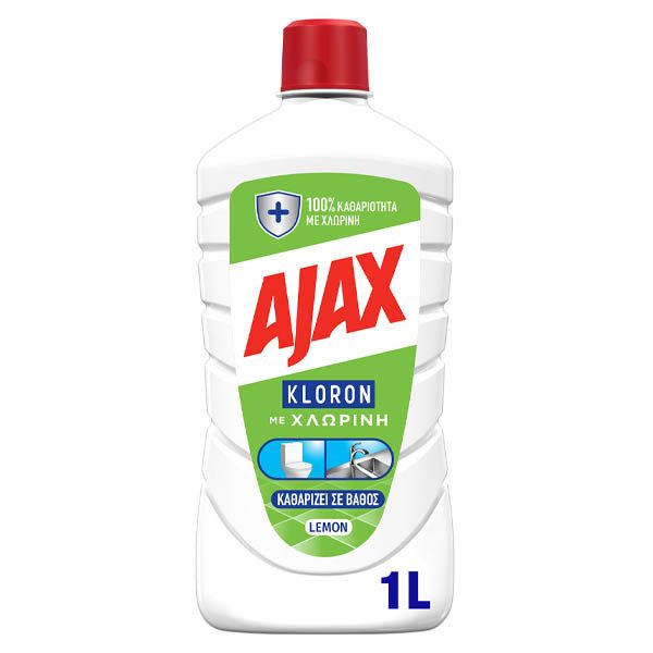 AJAX Kloron υγρό καθαριστικό γενικής χρήσης λεμόνι 1lt – Καθαριστικά Επιφανειών