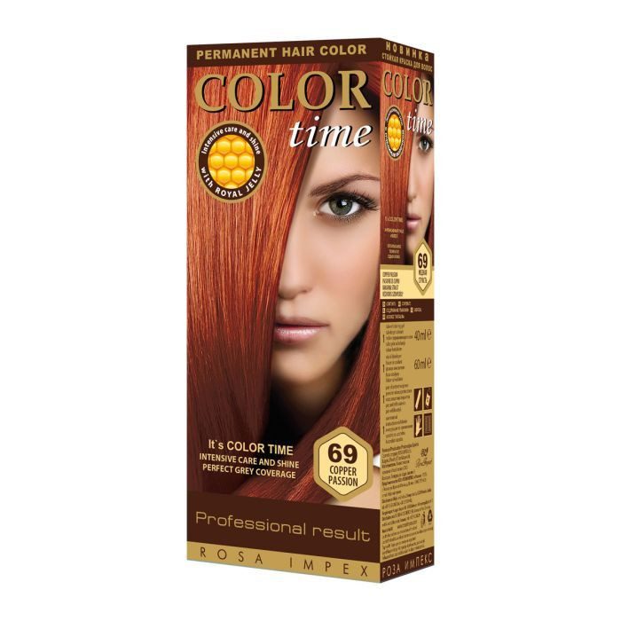 COLOR TIME βαφή μαλλιών No69 χάλκινο 115ml – Βαφές Μαλλιών