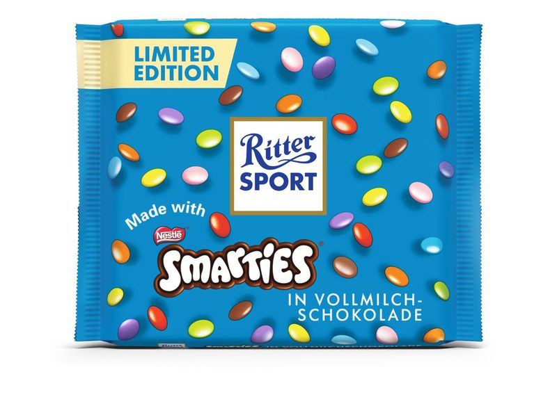 RITTER SPORT σοκολάτα γάλακτος με smarties 100gr – Σοκολάτες