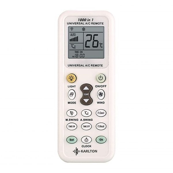 KARLTON χειριστήριο universal για air condition με 1000+ κωδικούς – Τηλεχειριστήρια