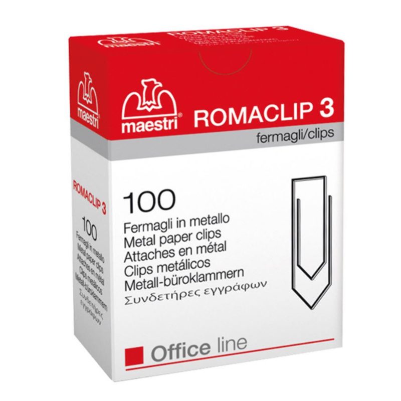 MAESTRI συνδετήρας romaclip No3 1τεμ – Συνδετήρες