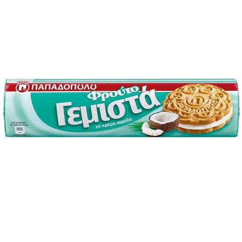 ΠΑΠΑΔΟΠΟΥΛΟΥ μπισκότα γεμιστά με καρύδα 200gr – Παπαδοπούλου