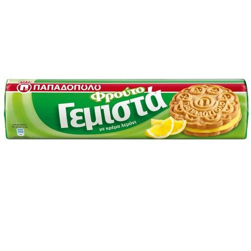 ΠΑΠΑΔΟΠΟΥΛΟΥ μπισκότα γεμιστά με λεμόνι 200gr – Παπαδοπούλου
