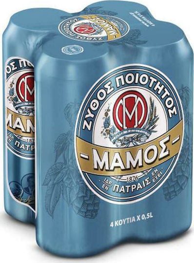 ΜΑΜΟΣ μπύρα κουτί 4x500ml – Μάμος – Μπύρες