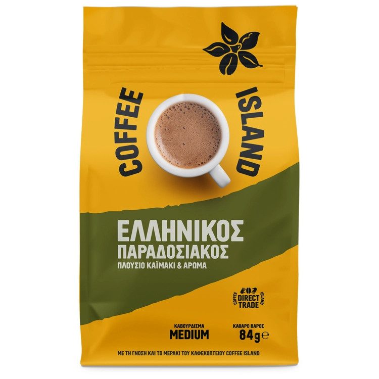 COFFEE ISLAND καφές ελληνικός παραδοσιακός 84gr – Καφέδες