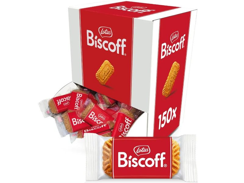 LOTUS BISCOFF μπισκότα για καφέ ατομικά 150τεμ 937,5gr