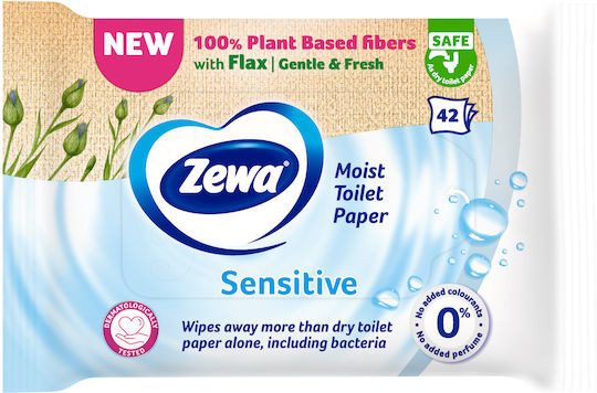 ZEWA υγρά μαντηλάκια καθαρισμού sensitive 42τεμ – Χαρτομάντηλα
