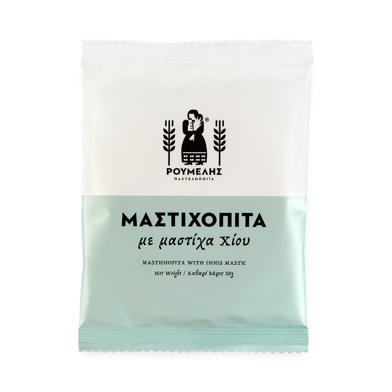 ΡΟΥΜΕΛΗΣ χαλβαδόπιτα με μαστίχα Χίου 50gr – Παστελοποιΐα Ρούμελης – Παραδοσιακά Γλυκά